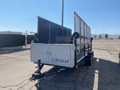 2014 SCT20 Hybrid Mobile Solar Generator (No Light Tower), 10 solar panels, 2 SMA inverters, Kubota GL11000 Generator (Generator Hours: 415), 2014 Carson Trailer, VIN #: 4HXSC1720FC175661