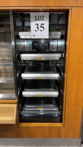 FRI-JADO MODEL MD24-5 24" INCH HEATED SOLID BACK SELF-SERVE 5 LEVEL MERCHANDISER (LOCATION PANTRY)