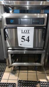 TURBOCHEF I3 HIGH SPEED COUNTERTOP CONVECTION OVEN WITH STAINLESS STEEL PEDESTAL (LOCATION PANTRY) ($13,500 new cost)