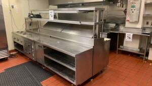 140" X 55" X 68 STAINLESS STEEL PREP STATION