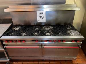 VULCAN 12 BURNER STAINLESS STEEL RANGE (LOCATION STONE'S THROW)