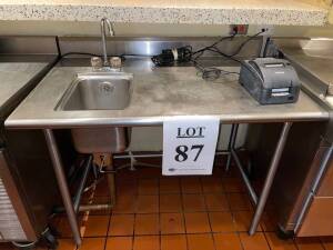 48" X 30" STAINLESS STEEL SINK (LOCATION STONE'S THROW)