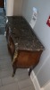 VINTAGE FRENCH MARBLE TOP COMMODE 34 INCH W X 17 INCH D X 33 INCH H, (LOCATION: WARDMAN TOWER) - 2