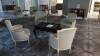 VINTAGE MARK DAVID COFFEE TABLE WITH (4) SIDE CHAIRS, (LOCATION: WARDMAN TOWER)