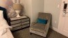 ROOM 1364 FURNITURE: KING SIZE BED FRAME, SOFA, DESK WITH CHAIR, KEURIG COFFEE MAKER, MINI FRIDGE, LAMPS, NIGHT STAND & IRON ( NO FIXTURES: LIGHT FIXTURES, TOILET, SINK, TUB, ETC NOT INCLUDED), (LOCATION: WARDMAN TOWER) - 2