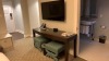 ROOM 1322 FURNITURE: KING SIZE MURPHY BED FRAME, SOFA, CHAIR, KEURIG COFFEE MAKER, MINI FRIDGE, LAMPS, NIGHT STANDS, SAMSUNG TELEVISION & IRON ( NO FIXTURES: LIGHT FIXTURES, TOILET, SINK, TUB, ETC NOT INCLUDED), (LOCATION: WARDMAN TOWER) - 4