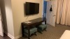 ROOM 1325 FURNITURE: KING SIZE BED FRAME, CHAIR, KEURIG COFFEE MAKER, MINI FRIDGE, LAMPS, NIGHT STAND, SAMSUNG TELEVISION DESK WITH CHAIR & IRON ( NO FIXTURES: LIGHT FIXTURES, TOILET, SINK, TUB, ETC NOT INCLUDED), (LOCATION: WARDMAN TOWER) - 3