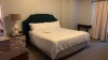 ROOM 2300 FURNITURE: KING SIZE BED FRAME, KING SIZE FOUR POST BED FRAME, SOFA, KEURIG COFFEE MAKER, COMMODE, MINI FRIDGE, LAMPS, NIGHT STAND, (3) SAMSUNG TELEVISION, (2) DESKS WITH CHAIRS, COMMODE, COFFEE TABLE WITH CHAIRS & IRON ( NO FIXTURES: LIGHT FIXT - 7