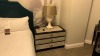 ROOM 2305 FURNITURE: KING SIZE BED FRAME, CHAIR, KEURIG COFFEE MAKER, MINI FRIDGE, LAMPS, SAMSUNG TELEVISION, DESK WITH CHAIR NIGHT STAND & IRON ( NO FIXTURES: LIGHT FIXTURES, TOILET, SINK, TUB, ETC NOT INCLUDED, (LOCATION: WARDMAN TOWER) - 3