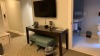 ROOM 2322 FURNITURE: KING SIZE MURPHY BED FRAME, SOFA, MARBLE TOP TABLE, KEURIG COFFEE MAKER, MINI FRIDGE, LAMPS, SAMSUNG TELEVISION & IRON ( NO FIXTURES: LIGHT FIXTURES, TOILET, SINK, TUB, ETC NOT INCLUDED), (LOCATION: WARDMAN TOWER) - 3