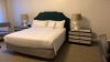 ROOM 2328 FURNITURE: KING SIZE BED FRAME, KEURIG COFFEE MAKER, MARBLE TOP TABLE, COMMODE, MINI FRIDGE, LAMPS, NIGHT STAND, (2) SAMSUNG TELEVISION, DESK WITH CHAIR, SOFA, COFFEE TABLE WITH CHAIRS & IRON ( NO FIXTURES: LIGHT FIXTURES, TOILET, SINK, TUB, ETC - 7
