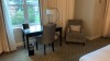 ROOM 2340 FURNITURE: KING SIZE BED FRAME, CHAIR, KEURIG COFFEE MAKER, COMMODE, MINI FRIDGE, LAMPS, NIGHT STAND, SAMSUNG TELEVISION, DESK WITH CHAIR, SOFA, COFFEE TABLE WITH CHAIRS & IRON ( NO FIXTURES: LIGHT FIXTURES, TOILET, SINK, TUB, ETC NOT INCLUDED), - 5