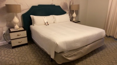 ROOM 2341 FURNITURE: KING SIZE BED FRAME, CHAIR, KEURIG COFFEE MAKER, MINI FRIDGE, LAMPS, (2) SAMSUNG TELEVISION, NIGHT STAND, DESK WITH CHAIR, SOFA, MARBLE TOP TABLE, COFFEE TABLE WITH CHAIRS & IRON ( NO FIXTURES: LIGHT FIXTURES, TOILET, SINK, TUB, ETC N