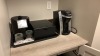 ROOM 2365 FURNITURE: KING SIZE BED FRAME, CHAIR, KEURIG COFFEE MAKER, MINI FRIDGE, LAMPS, SAMSUNG TELEVISION, NIGHT STAND, DESK WITH CHAIR & IRON ( NO FIXTURES: LIGHT FIXTURES, TOILET, SINK, TUB, ETC NOT INCLUDED), (LOCATION: WARDMAN TOWER) - 5