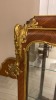 VINTAGE WIDE VITRINE WITH BRASS & VEINED WOOD WITH MIRROR, (LOCATION: WARDMAN TOWER) - 3