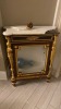 LOT OF (2) LOW MARBLE TOP VITRINE BAROQUE (ONE HAS BROKEN MARBLE TOP & LEG), (LOCATION: WARDMAN TOWER) - 3