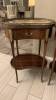 LOT OF (2) VINTAGE SMALL TABLE STANDS (LOCATION: WARDMAN TOWER) - 2