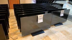 LOT OF (10) 55 INCH SAMSUNG TELEVISIONS (NO REMOTES OR POWER CABLES) (LOCATION: MAIN LOBBY)