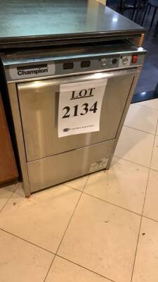 CHAMPION HIGH TEMP UNDER COUNTER DISH WASHER MODEL: UH130B (LOCATION: 10TH FLOOR CONCIERGE LOUNGE)