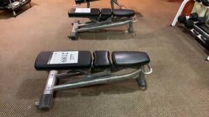 LOT OF (2) LIFE FITNESS ADJUSTABLE BENCHES