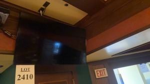 LOT OF (8) 50 INCH SAMSUNG TELEVISIONS (MOUNTED ON WALL) ( LOCATION: HARRYS PUB) (LOCATION: STONES THROW RESTAURANT)