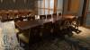 LOT OF (8) WOOD TOP SQUARE TABLES AND METAL BOTTOM 42 INCH X 42 INCH WITH (4) CHAIRS EACH (LOCATION: STONES THROW RESTAURANT) - 2