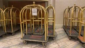 LOT (6) FORBES INDUSTRIES LUGGAGE CARTS (LOCATION: MAIN LOBBY)
