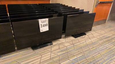 LOT OF (40) 50 INCH SAMSUNG TELEVISIONS (NO REMOTES OR POWER CABLES) (LOCATION: MAIN LOBBY)