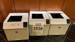 LOT OF (3) HP LASER JET ENTERPRISE M605 PRINTERS (LOCATION: MAIN LOBBY BEHIND CHECK IN AREA)