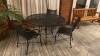 LOT OF (3) ROUND OUTDOOR TABLES 4FT WITH (3) CHAIRS EACH, (LOCATION: WARDMAN TOWER) - 2