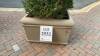 LOT OF (5) FLOWER POTS 37 INCH X 37 INCH X 23 INCH (LOCATION: OUTSIDE BY SECURITY) - 2