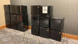 LOT OF (17) ASSTD BLACK MINI FRIDGES (LOCATION: 1ST FLOOR THURGOOD MARSHALL BALLROOM)