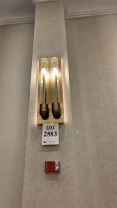 LOT OF (12) WALL SCONCE LIGHTING APPROX 48 INCH (LOCATION: 1ST FLOOR THURGOOD MARSHALL BALLROOM)