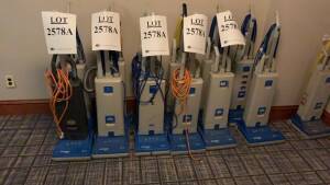 LOT OF (11) SENSOR XP 12 VACUUMS & (1) SENSOR XP 15 (LOCATION: 1ST FLOOR THURGOOD MARSHALL BALLROOM)