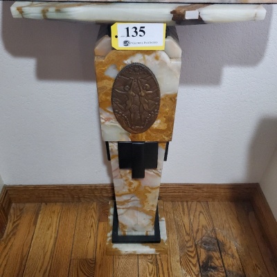 ONYX DECO STYLE DISPLAY PEDESTAL (21X39)