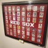 FRAMED RED SOX BASEBALL CARD COLLECTION (50 CARDS) (45X37)