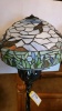 67" LEADED GLASS FLOOR LAMP TIFFANY STYLE (DAMAGED) - 2