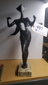 17" BRONZE STATUE