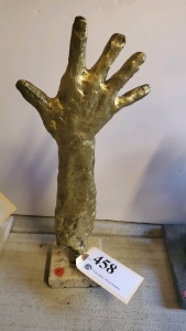 18" BRONZE STATUE WITH GOLD WASH AFTER PICASSO
