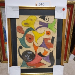 FRAMED PRINT AFTER GUSTON (19X23.5)