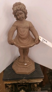 22" CAST RESIN STATUE "GIRL"