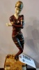 17” BRONZE STATUE UNSIGNED “DECO LADY” - 2