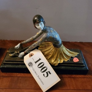 8” BRONZE STATUE AFTER CHIPARUS “DECO BALLERINA”