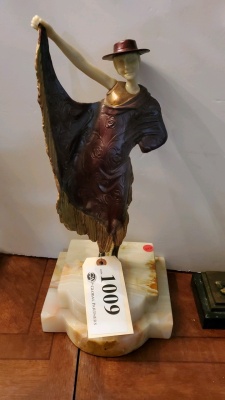 17” BRONZE STATUE UNSIGNED