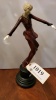 17” BRONZE STATUE AFTER CHIPARUS “DECO LADY”