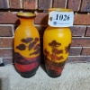 LOT OF 2 GALLE’ STYLE VASE