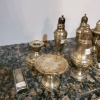 LOT OF ASSORTED STERLING SILVER SALT AND PEPPER SHAKERS - 2