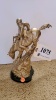 9” BRONZE STATUE AFTER REMINGTON WITH SILVER WASH “MOUNTAIN MAN”