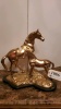 17” BRONZE STATUE WITH GOLD WASH “HORSE”