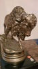 18” BRONZE STATUE WITH SILVER WASH AFTER DUBUCAND “BUFFALO” - 2